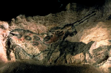 Rock painting of a horned animal, c.17000 BC